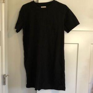 Madewell black tshirt dress